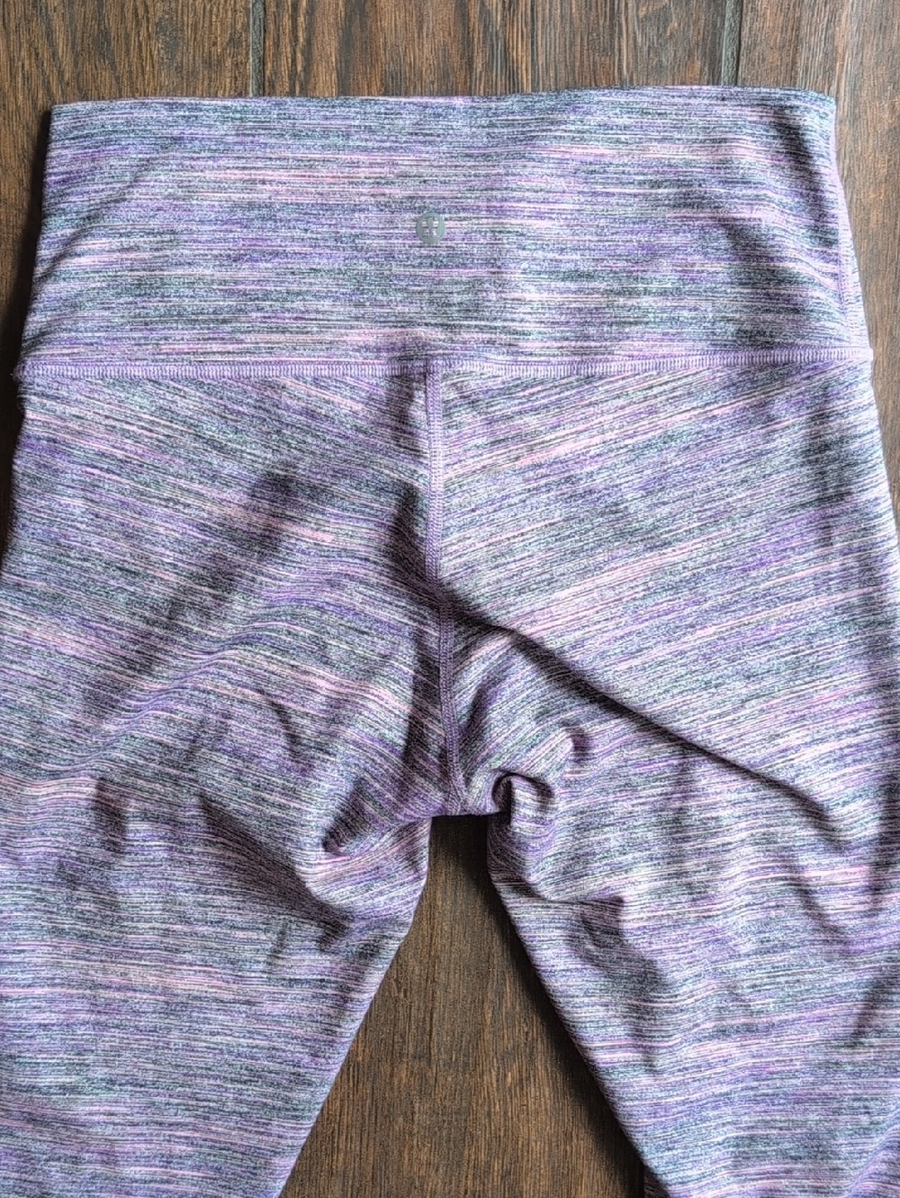 Lululemon High Times Pants Space Dye Camo Tender Violet Black Grape - Women's 8 - Picture 5 of 6